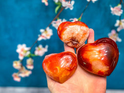 Ethically Sourced Carnelian Hearts for PROSPERITY (ONLINE ORDER ONLY)
