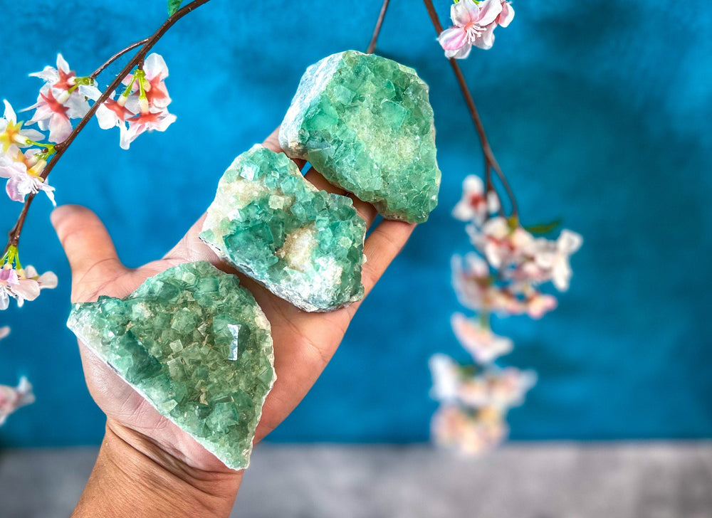 Green cubic Fluorite Mineral Specimen (ONLINE ORDER ONLY)