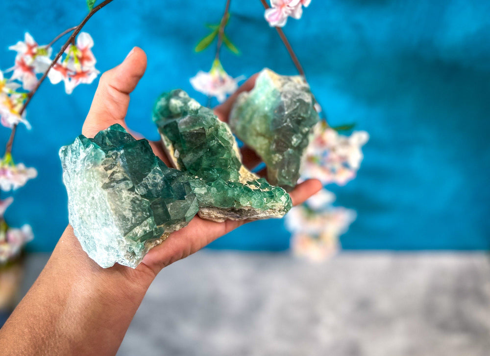 Green cubic Fluorite Mineral Specimen (ONLINE ORDER ONLY)
