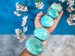 Ethically Sourced Amazonite palm stone. Amazonstone (ONLINE ORDER ONLY)
