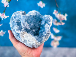 Ethically Sourced Raw CELESTITE Geodes 3 - 5 1/2 lbs! (ONLINE ORDER ONLY)