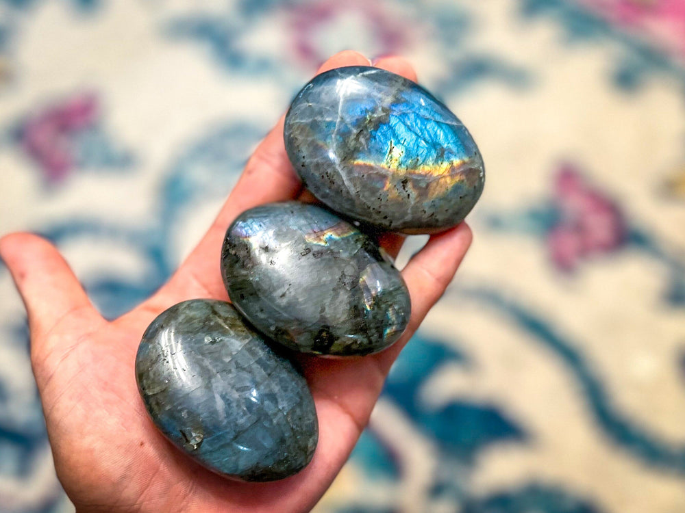 PRETTY Labradorite Palm Stone (ONLINE ORDER ONLY)