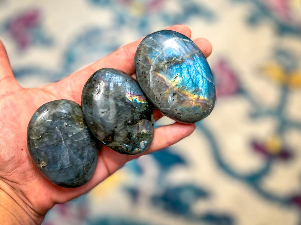 PRETTY Labradorite Palm Stone (ONLINE ORDER ONLY)