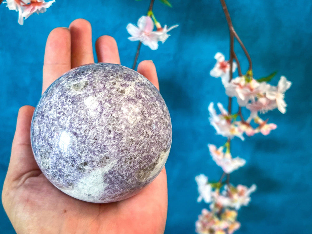 Lepidolite Balls, Lepidolite Sphere, Ethically Sourced Crystals (ONLINE ORDER ONLY)