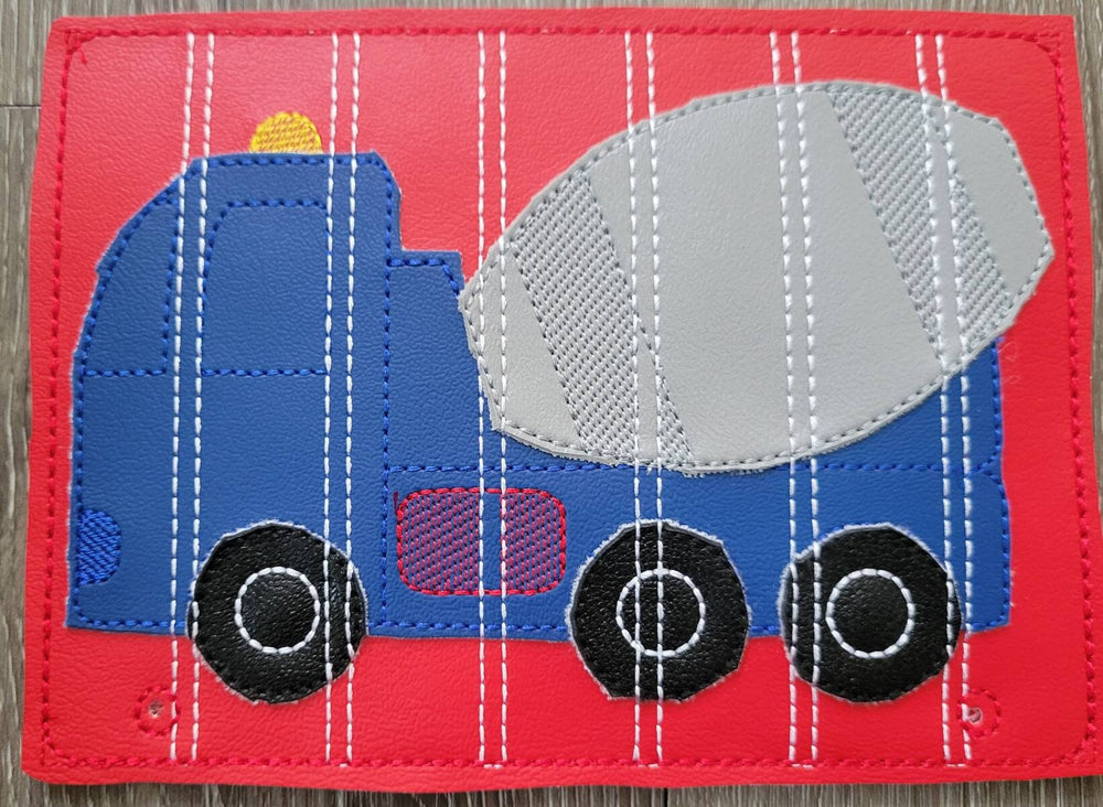 Cement Truck Stick Puzzle -  toddler quiet book page-  Seven Pieces - motor skills -  classroom - educational - Busy Bag - Activity Bag (ONLINE ORDER ONLY)
