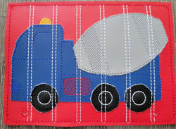 Cement Truck Stick Puzzle -  toddler quiet book page-  Seven Pieces - motor skills -  classroom - educational - Busy Bag - Activity Bag (ONLINE ORDER ONLY)