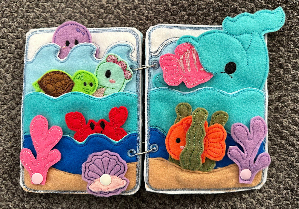 Under the Sea Quiet Book, Ocean Animal Finger Puppets, Teacher and
Child Learning Toy (ONLINE ORDER ONLY)