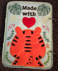 Jungle Animal Toddler Quiet Book - Busy Book - Zoo Animal Activity Book - Gift for Toddler - Animal Finger Puppets - Educational Quiet Book (ONLINE ORDER ONLY)