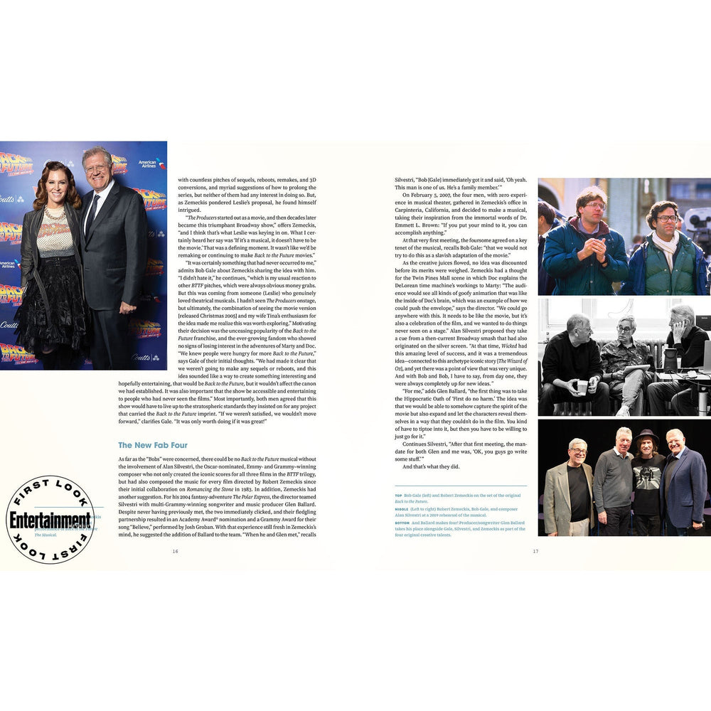 Creating Back to the Future: The Musical hardcover book by Michael Klastorin (ONLINE ORDER ONLY)