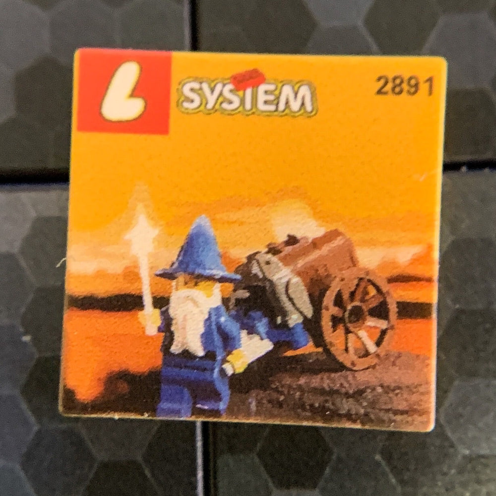 Wizard's Cart, Dragon Masters Set 2891 - Custom Printed 2x2 Tile (Online Order Only)