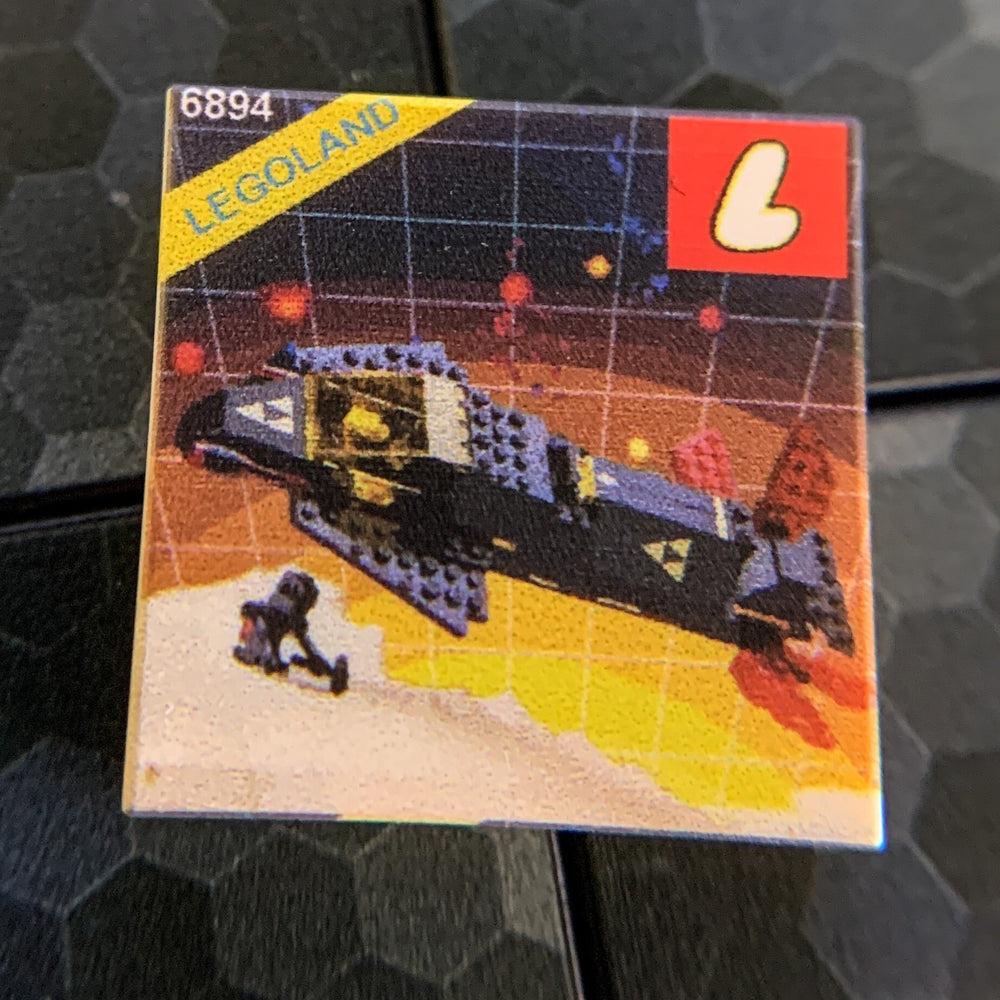 Invader Blacktron Set 6894 - Custom Printed 2x2 Tile (Online Order Only)