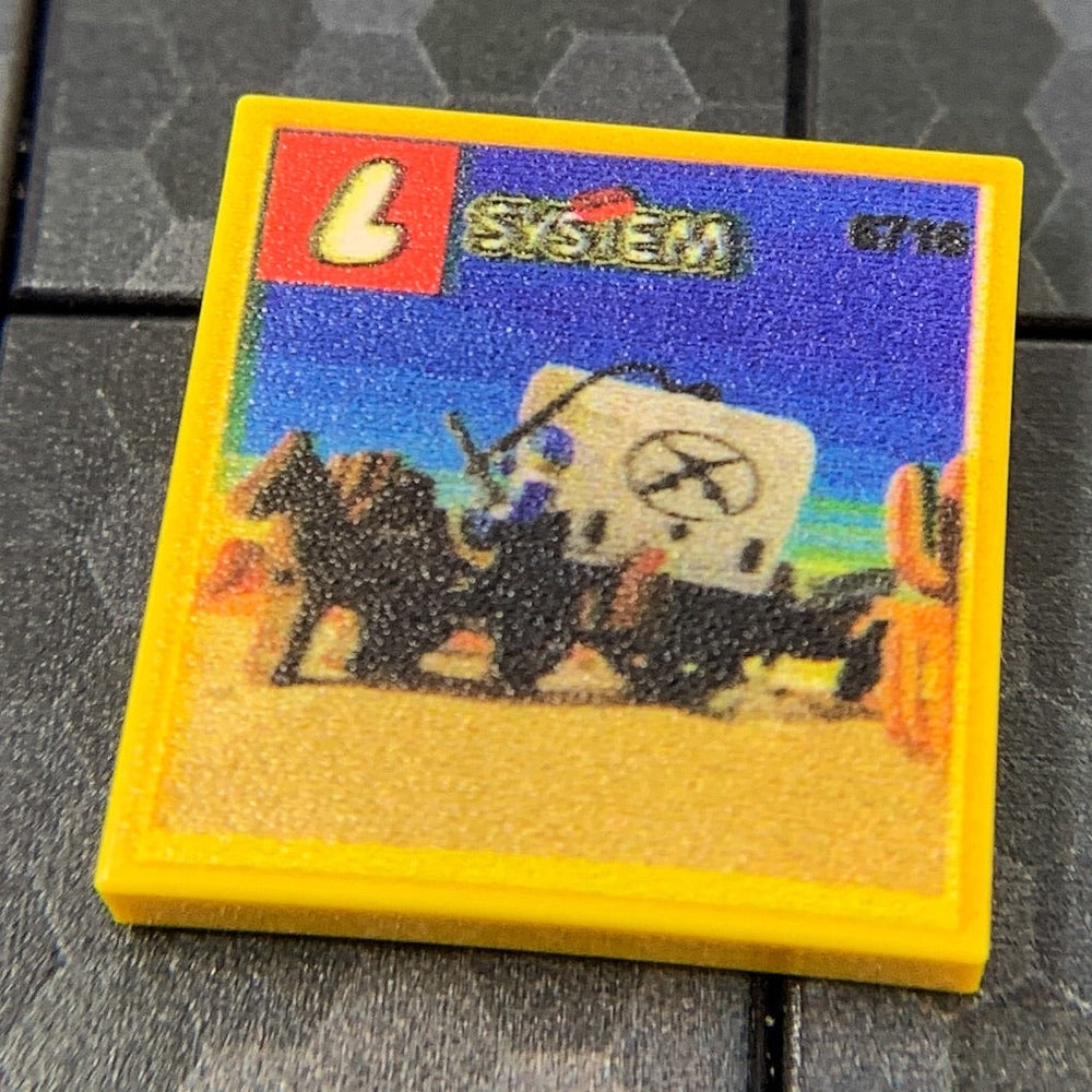Covered Wagon Western Set 6716 - Custom Printed 2x2 Tile (Online Order Only)
