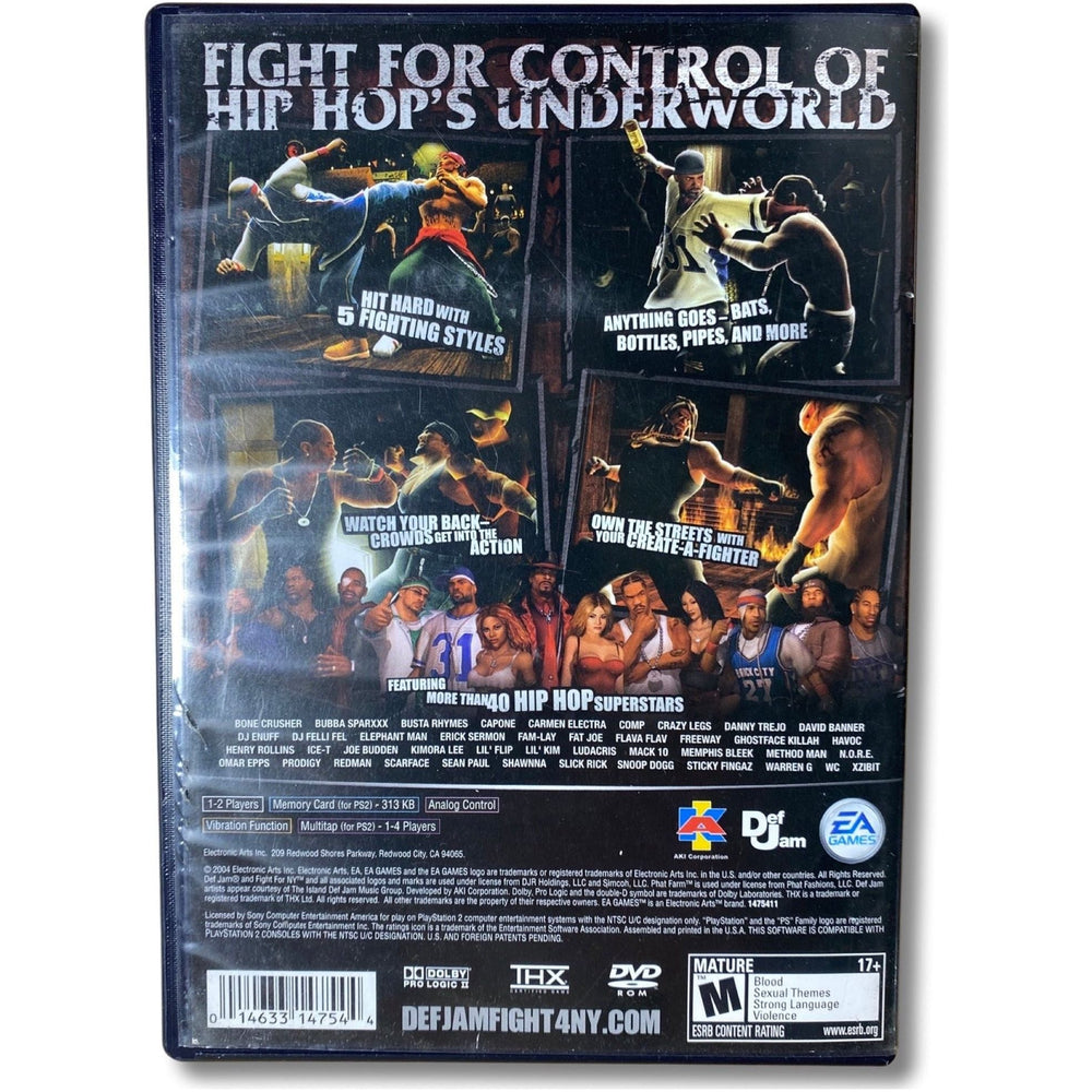 Def Jam Fight For NY - PlayStation 2 (Online Order Only)