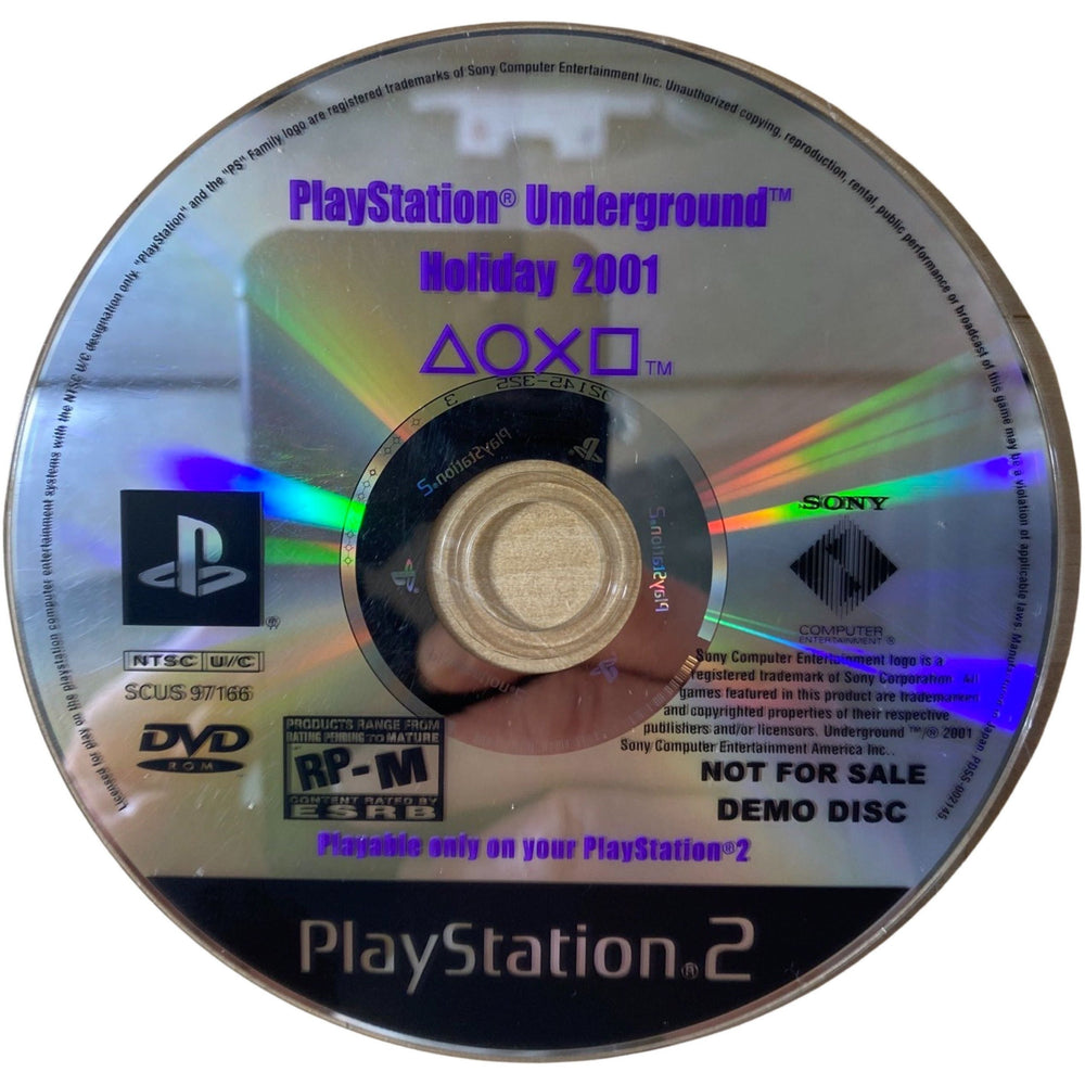 Playstation Underground Holiday 2001 - PlayStation 2 (LOOSE) (Online Order Only)
