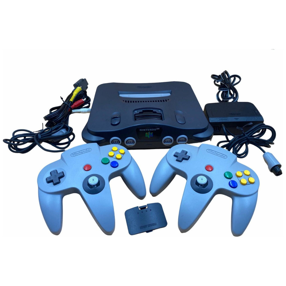 Nintendo 64 with Jumper Pak & 2 OEM N64 Controllers (Online Order Only)