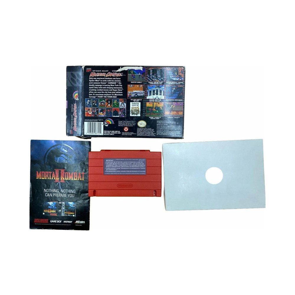 Spiderman Maximum Carnage - Super Nintendo (Online Order Only)