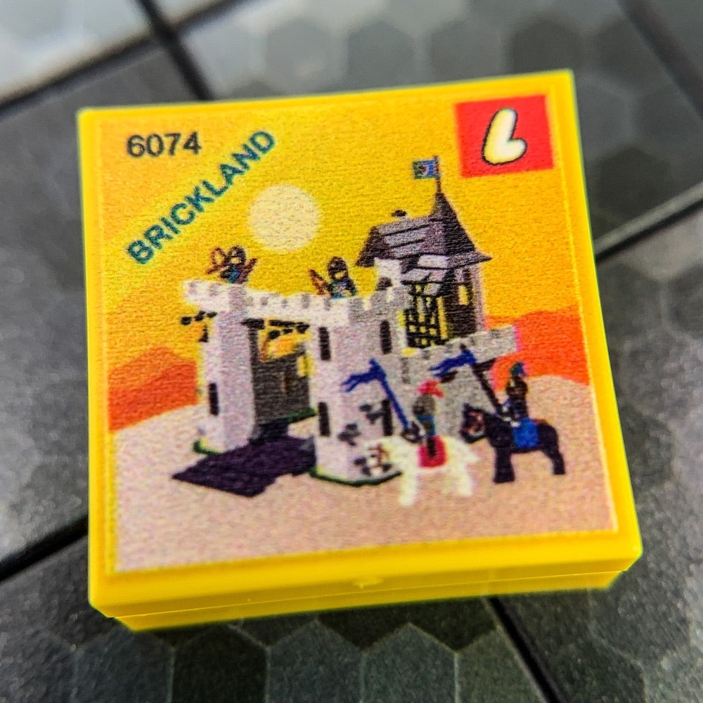 Black Falcon’s Fortress Set 6074 - Custom Printed 2x2 Tile (Online Order Only)