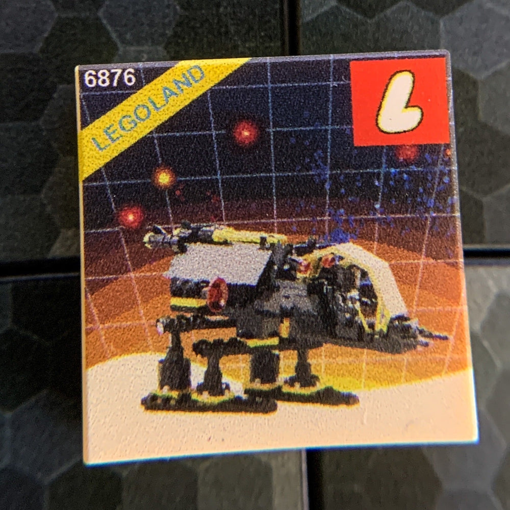 Alientaor Blacktron Set 6876 - Custom Printed 2x2 Tile (Online Order Only)