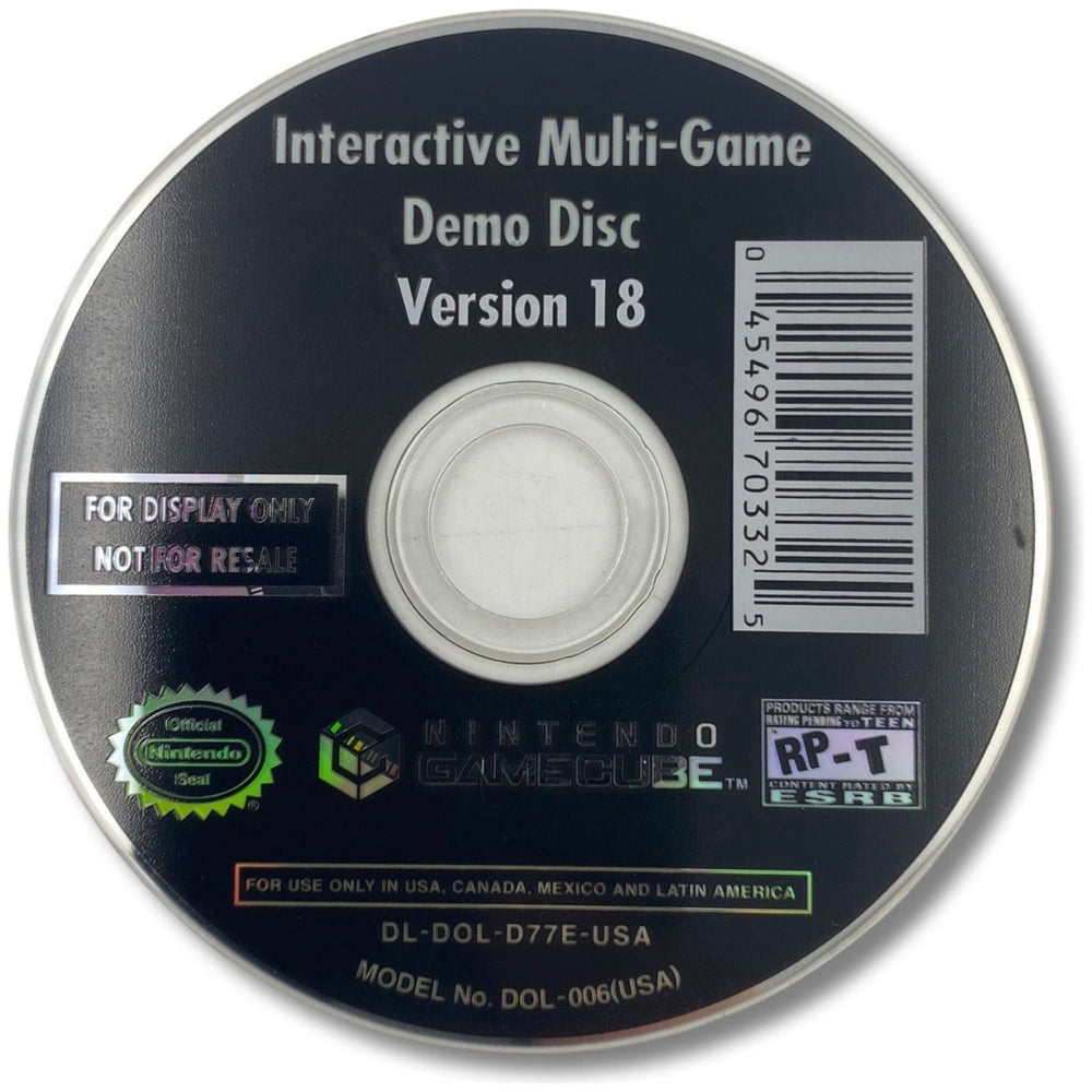 Interactive Multi-Game Demo Disc Version 18 - Nintendo GameCube  (LOOSE) (Online Order Only)