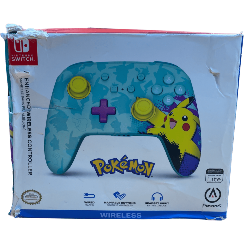 Nintendo Switch Enhanced Wireless Controller Green Pikachu Paint (Online Order Only)
