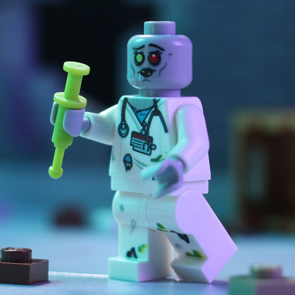 Zombie Nurse - Custom Minifig made using LEGO parts (Online Order Only)