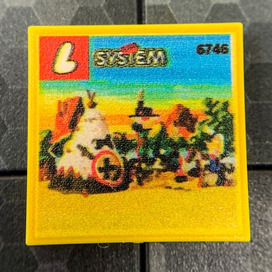 Chief's Tepee Western Set 6746 - Custom Printed 2x2 Tile (Online Order Only)