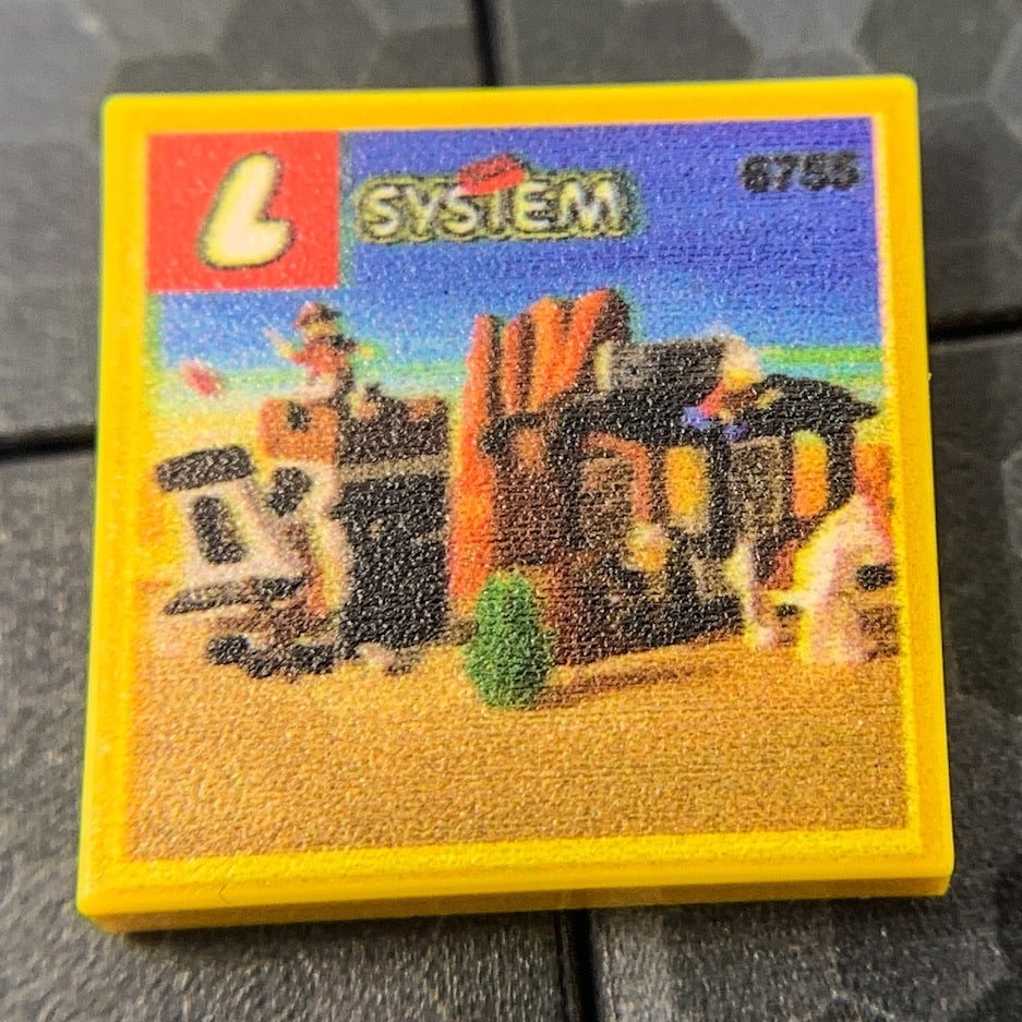 Sheriff's Lock-Up Western Set 6755 - Custom Printed 2x2 Tile (Online Order Only)