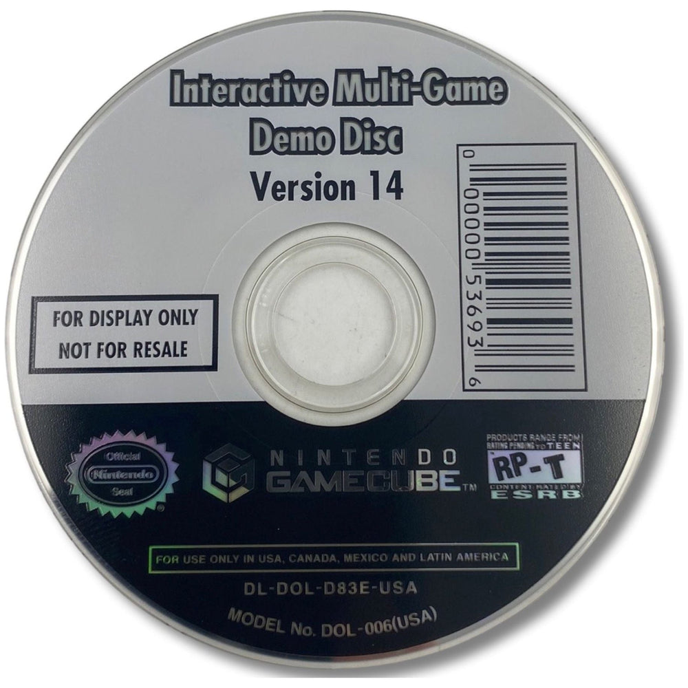 Interactive Multi-Game Demo Disc Version 14 - Nintendo GameCube  (LOOSE) (Online Order Only)