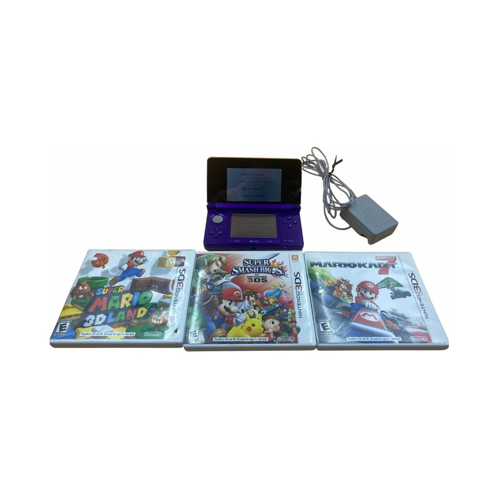 Nintendo 3DS Midnight Purple (Game Bundle) (Online Order Only)