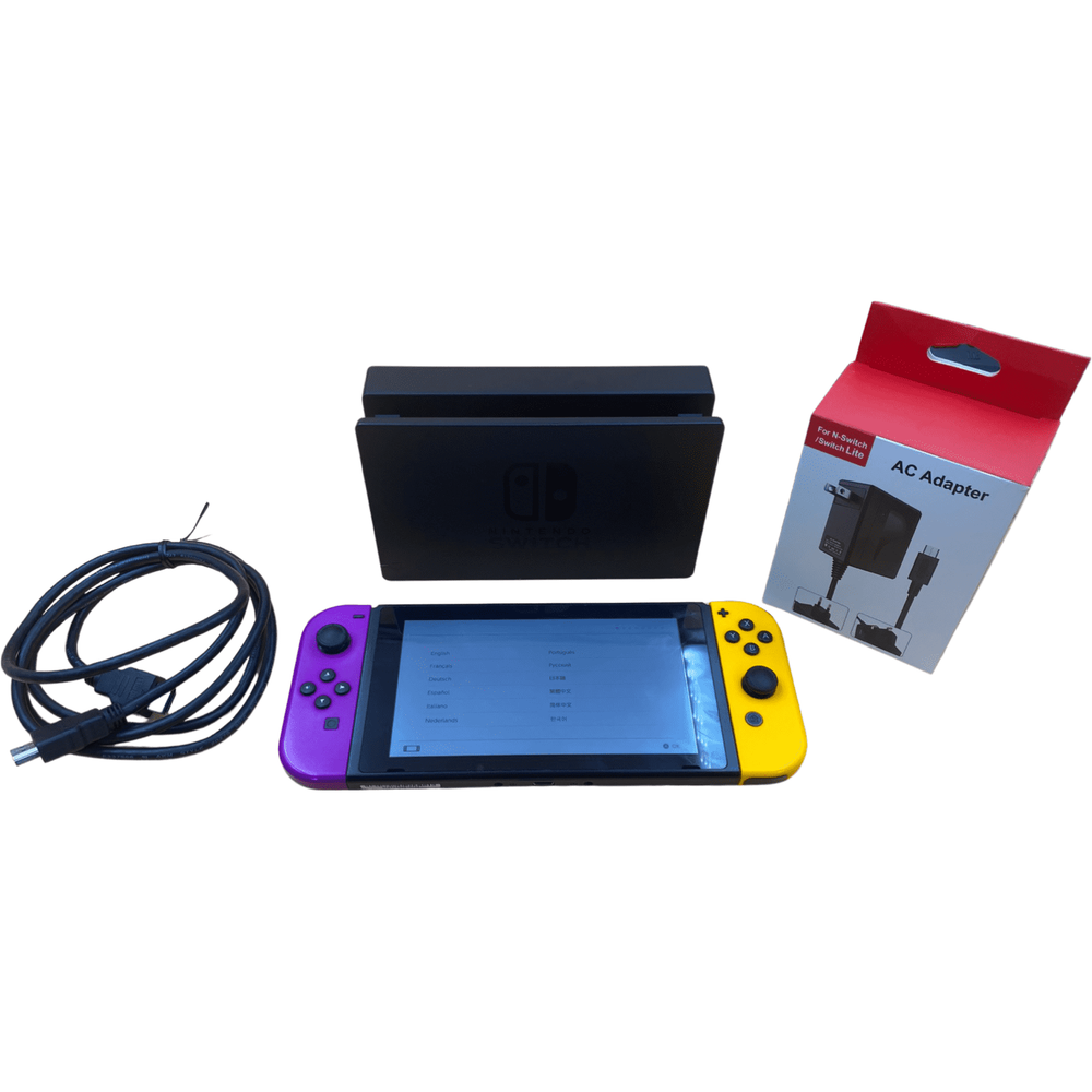 Nintendo Switch With Purple And Yellow Joy-Con (Online Order Only)