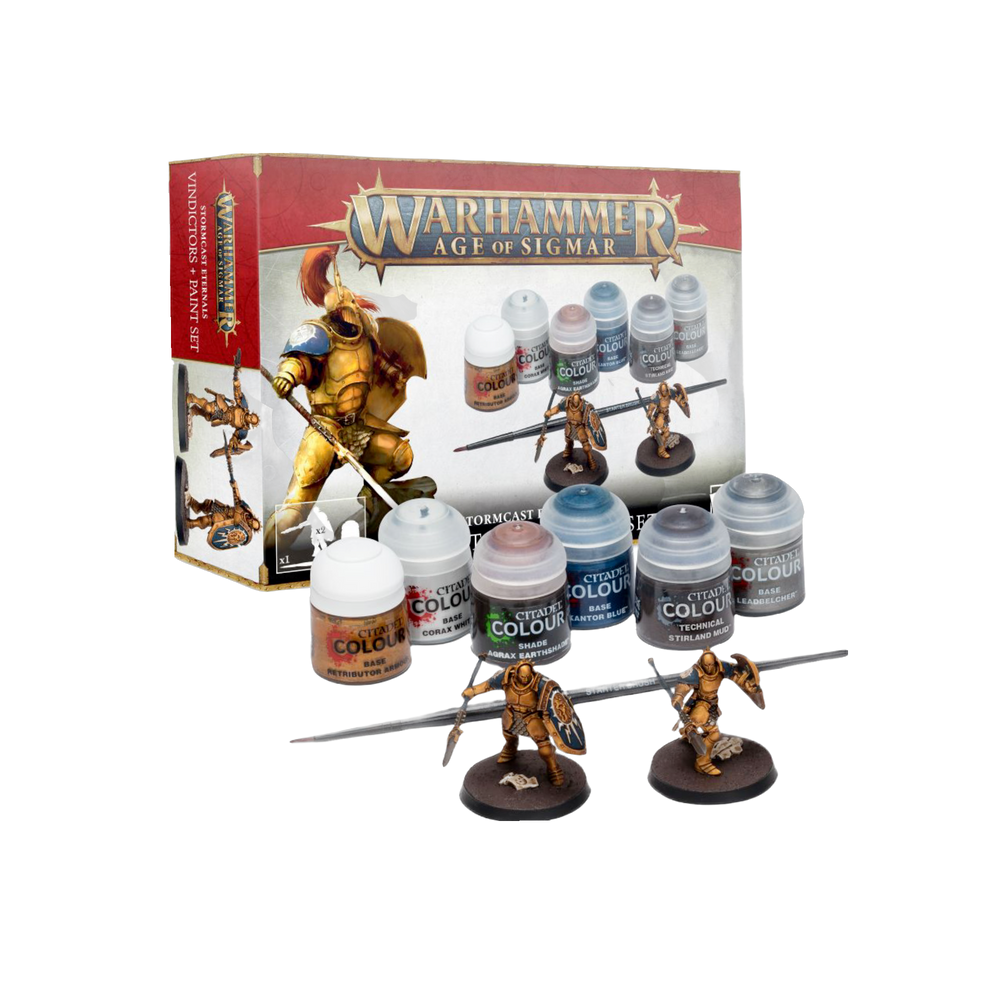 Warhammer 40k Stormcast Eternals Vindictors + Paints Set (ONLINE ORDER ONLY)