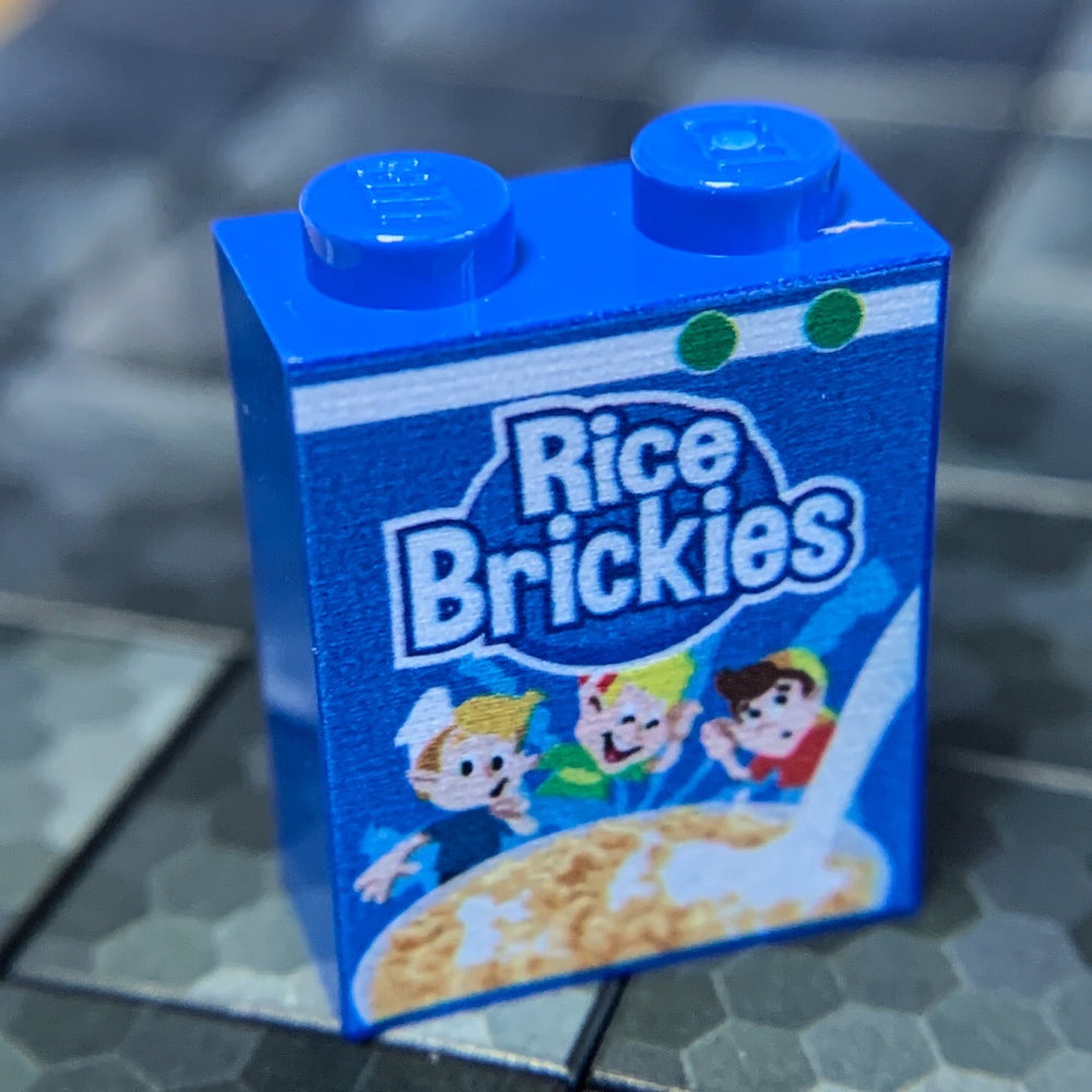 Rice Brickies Cereal - Custom Printed 1x2x2 Brick (Online Order Only)