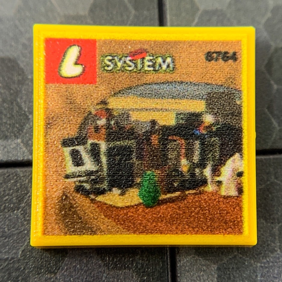 Sheriff's Lock-Up Western Set 6764 - Custom Printed 2x2 Tile (Online Order Only)