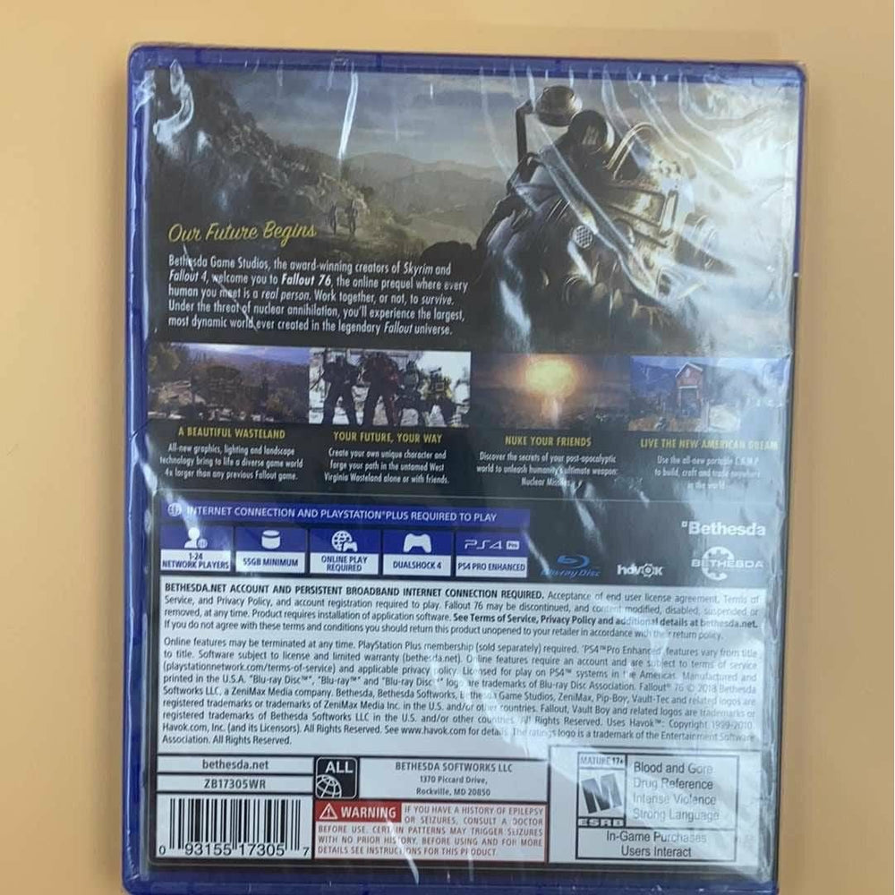 Fallout 76 - PlayStation 4 (Online Order Only)