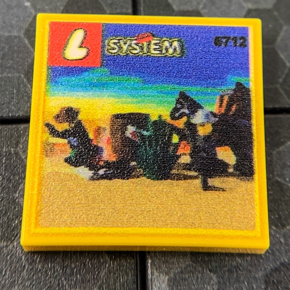 Sheriff's Showdown Western Set 6712 - Custom Printed 2x2 Tile (Online Order Only)