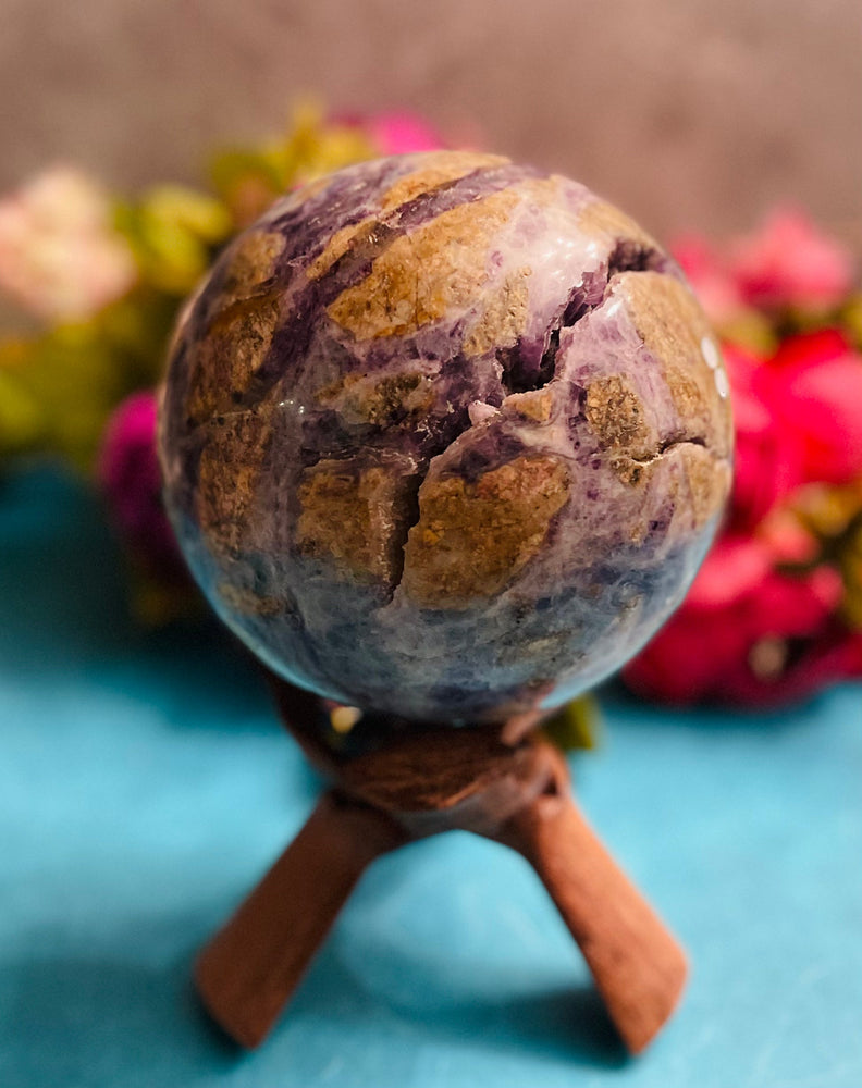 HUGE Rainbow Polished FLUORITE crystal sphere (ONLINE ORDER ONLY)