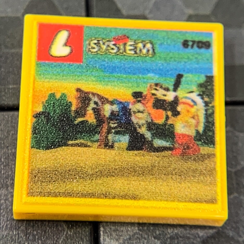 Tribal Chief Western Set 6709 - Custom Printed 2x2 Tile (Online Order Only)