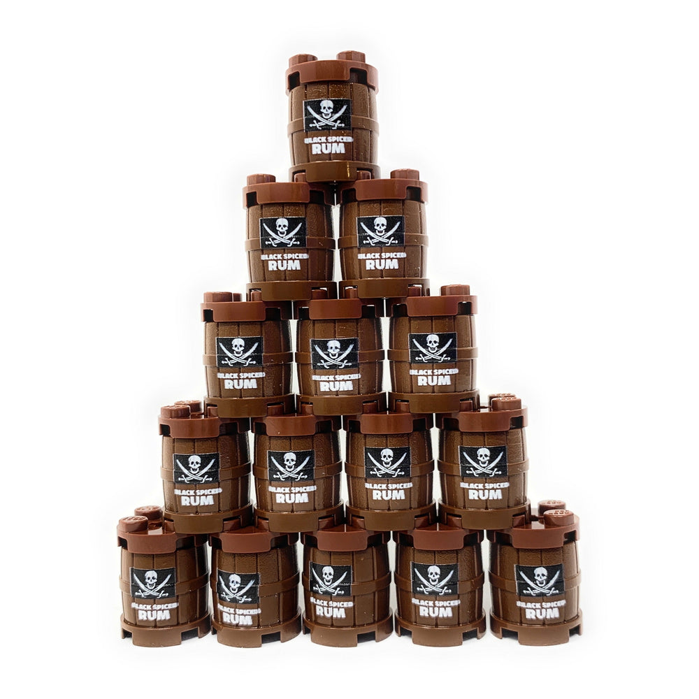 Custom Black Spiced Rum Barrel / Keg made using LEGO part - B3 Customs (Online Order Only)