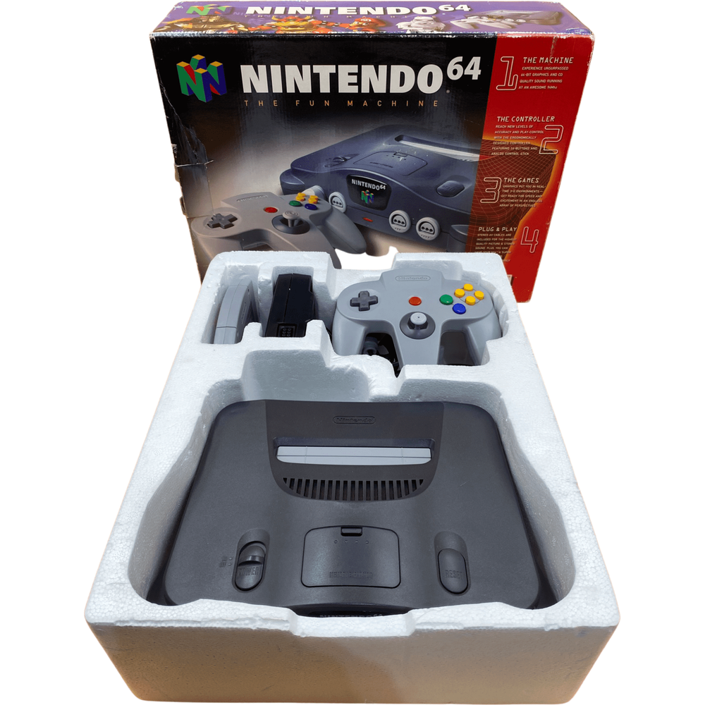 Nintendo 64 System with Original Retail Box & Super Mario 64 (Online Order Only)