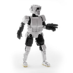 Scout Trooper 9” Buildable Figure MOC made using LEGO parts (Online Order Only)