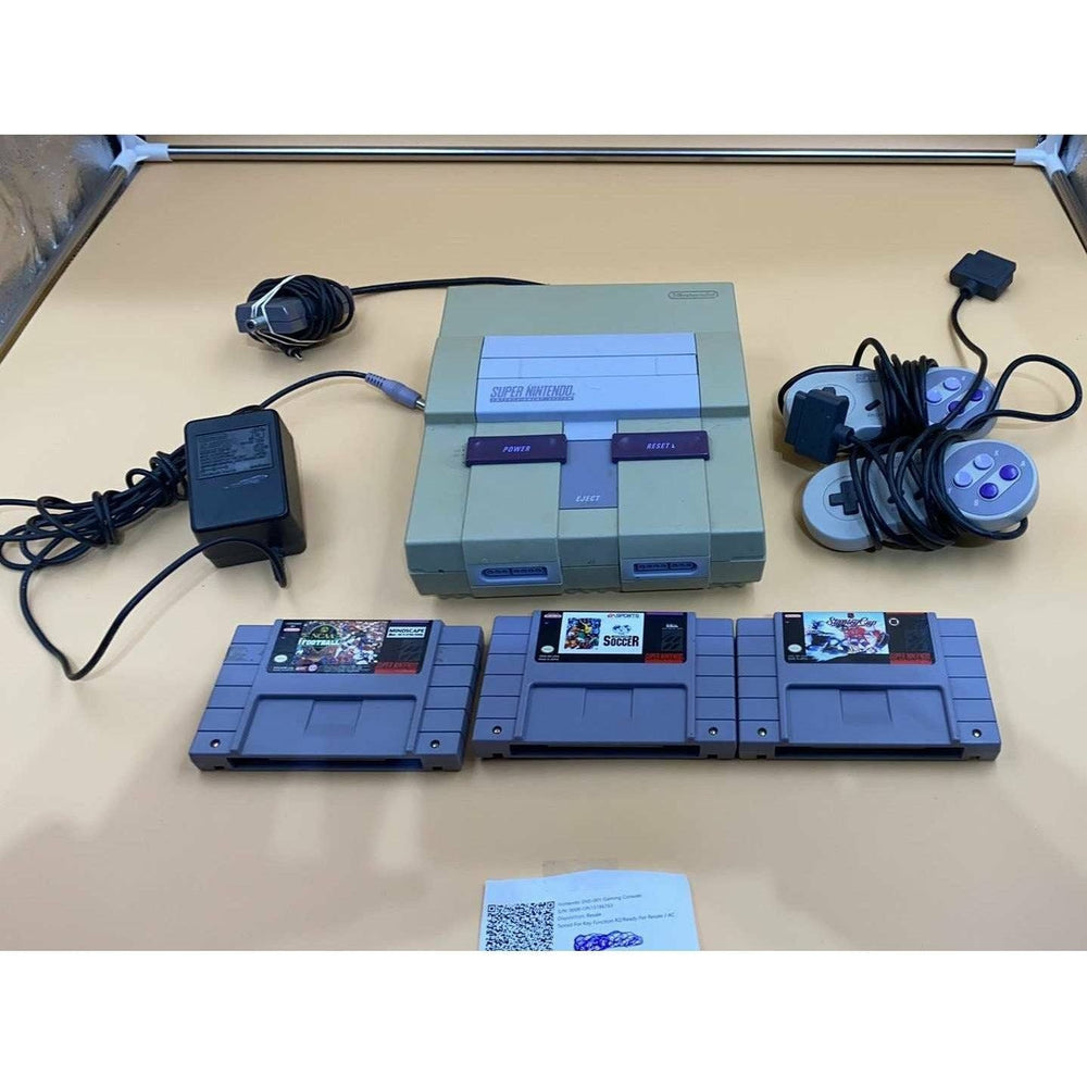 Super Nintendo System w / 3 Games (Online Order Only)