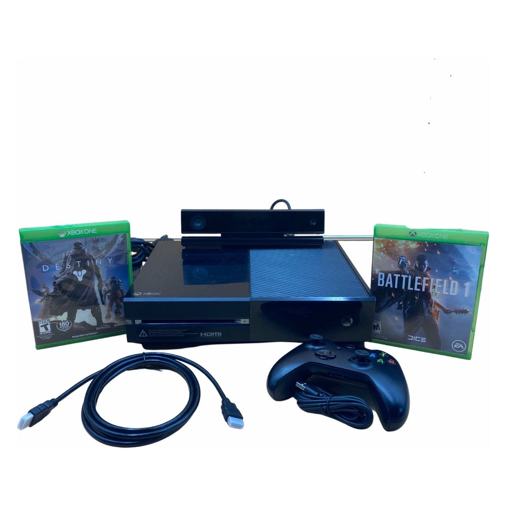 Xbox One 500 GB Black Console With Kinect (2 Game Bundle) (Online Order Only)