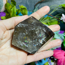 Smokey Quartz Shape with Rainbows (ONLINE ORDER ONLY)
