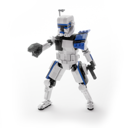 Cap Rex 9" Figure - Custom MOC made using LEGO bricks (Online Order Only)