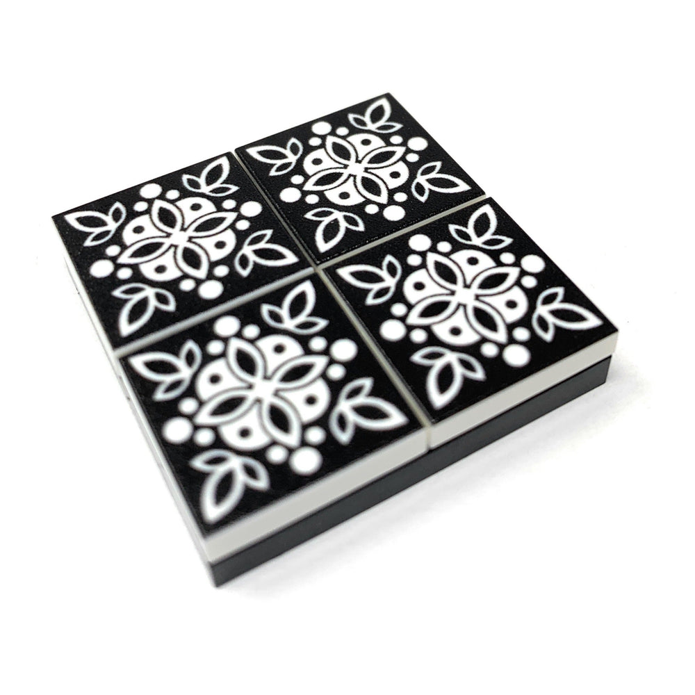 Turkish Kitchen Flooring / Wallpaper #2 made using LEGO part - Printed 2x2 Tile (Online Order Only)