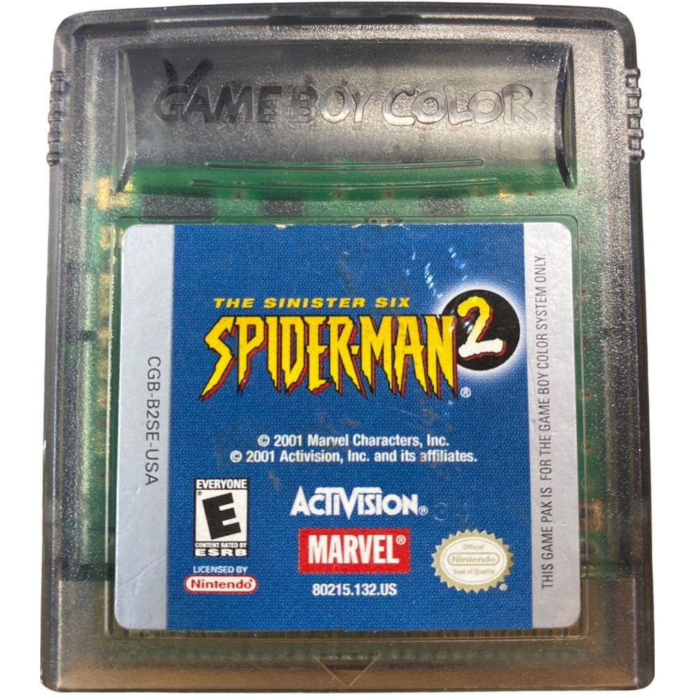 Spiderman 2 The Sinister Six - Nintendo GameBoy Color (Online Order Only)