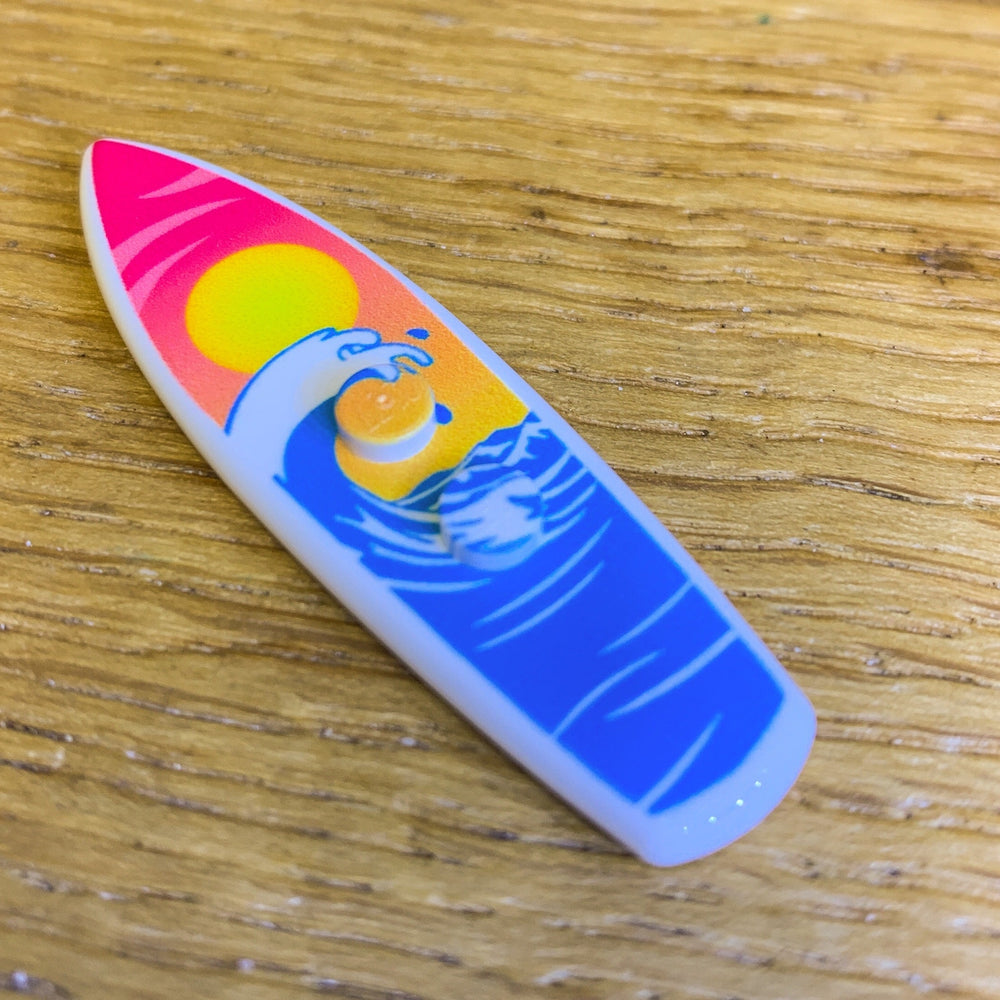 B3 Customs® Printed Sunset Wave Surfboard made from LEGO® bricks (Online Order Only)