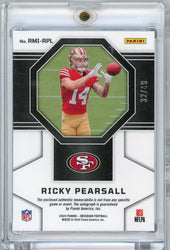 2024 Panini Obsidian Ricky Pearsall #RMIRPL RPA Auto /49 Rookie RC Football Card (ONLINE ORDER ONLY)