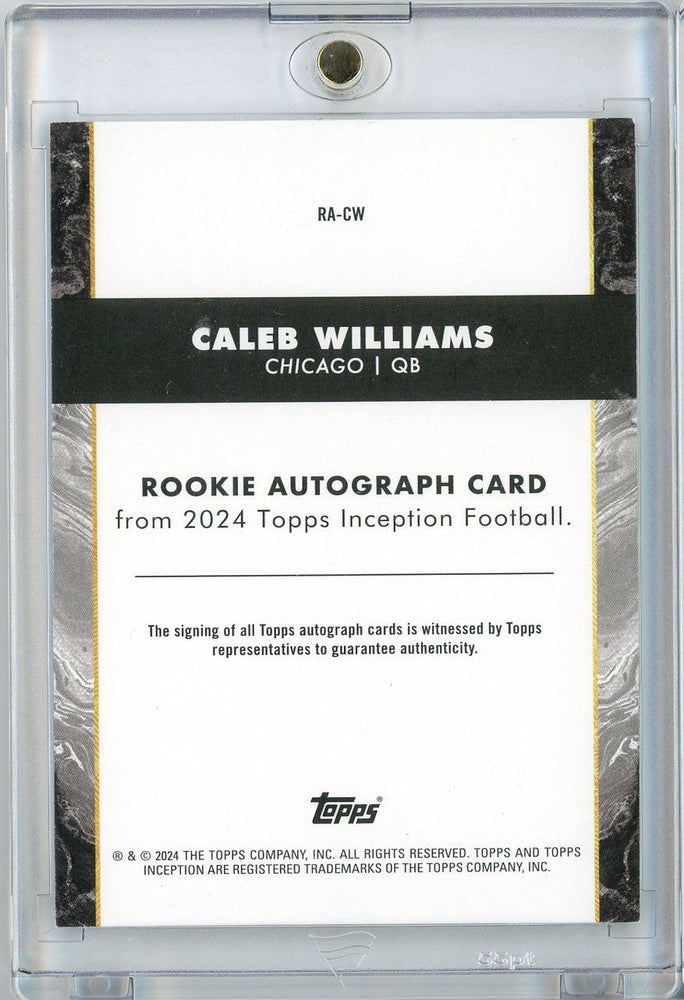 2024 Topps Inception Caleb Williams #RA-CW Auto Rookie RC Football Card (ONLINE ORDER ONLY)