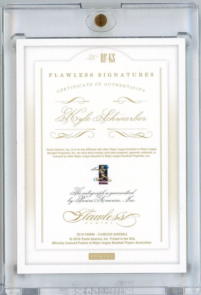 2016 Panini Flawless Kyle Schwarber #RF-KS /15 Auto Rookie RC Baseball Card (ONLINE ORDER ONLY)